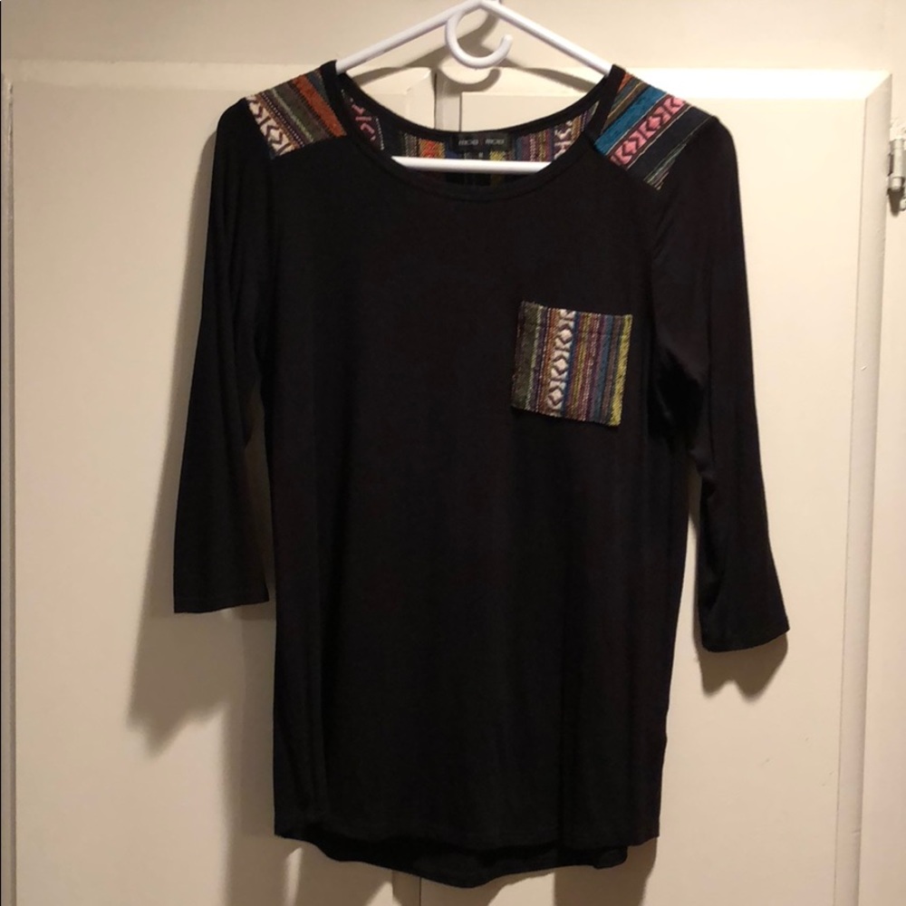 Black Tapestry Top